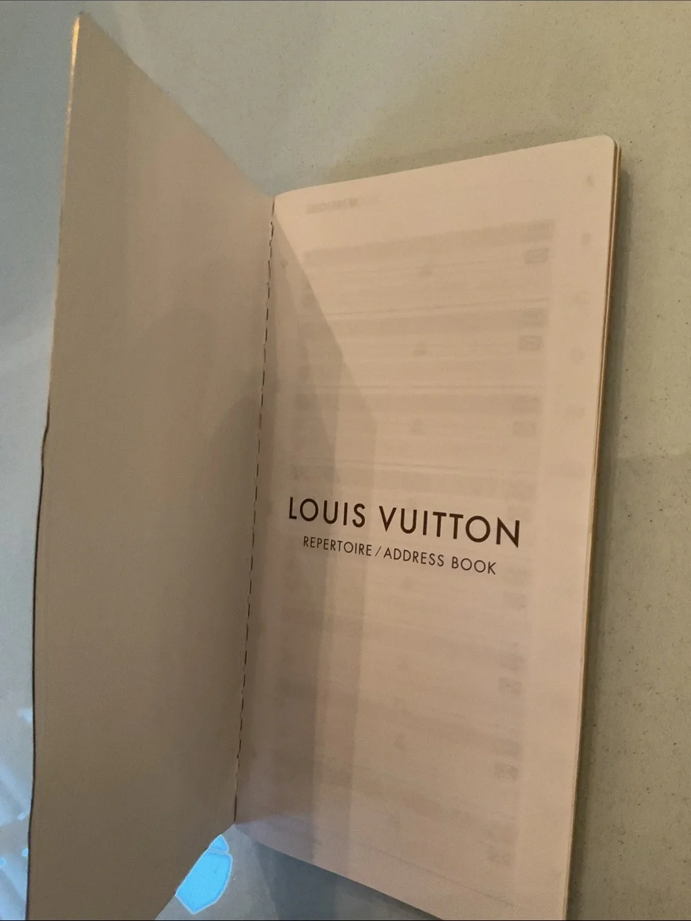 Louis Vuitton Brown Repertoire Address Notebook book authentic never used